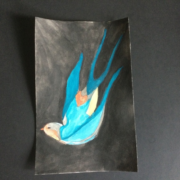 Original Watercolor Bird Painting - Picture 2 of 4